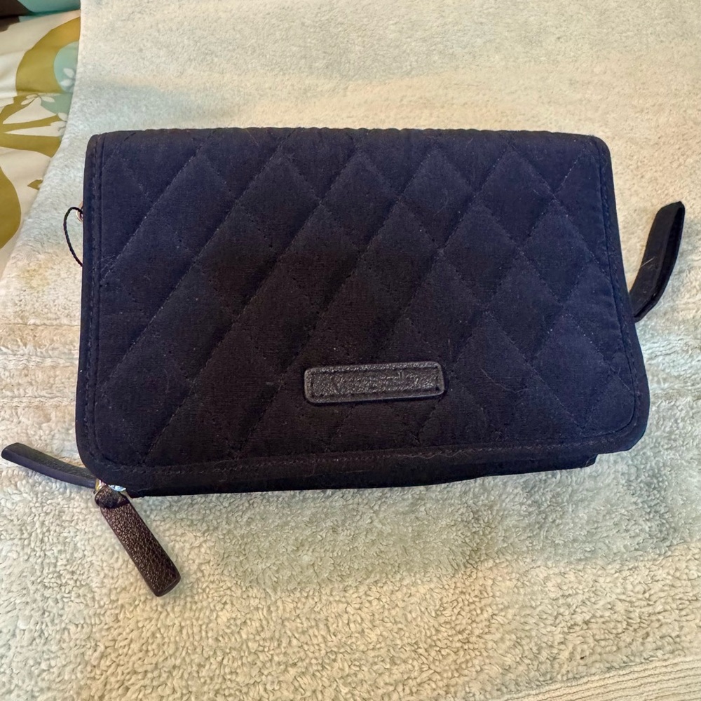 Quilted Blue Vera Bradley Wristlet Purse